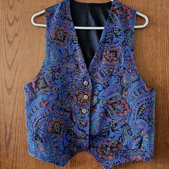 Tops - Misses Vintage Paisley Vest - No tags - Appr Sz Lg/xl